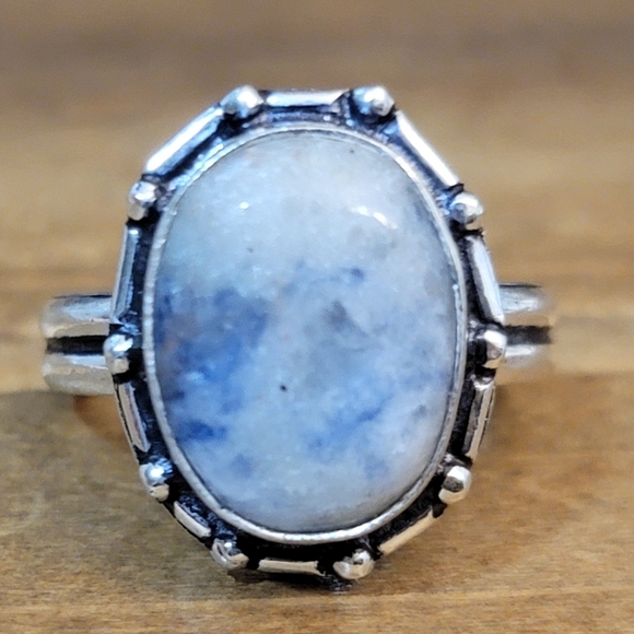 Earth Art hand crafted artisan Jewelry - All Hand Crafted Native Sodalite Gemstone Ring Size 8 Silver 925 Jewelry…